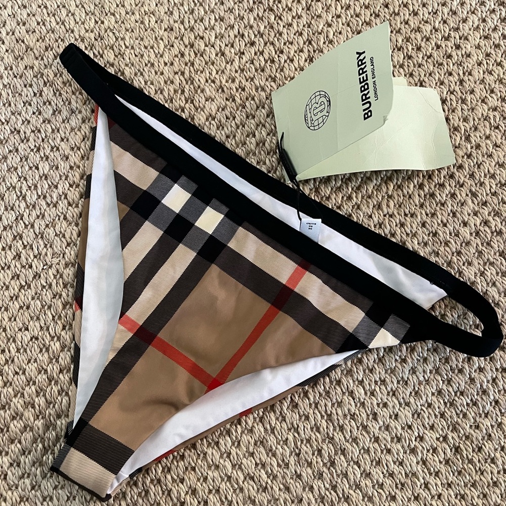 2 Burberry Check Bikini Bottom